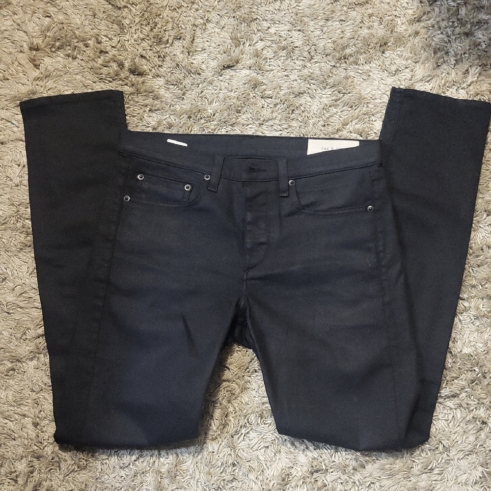rag & bone Men's Slim Jeans in Black